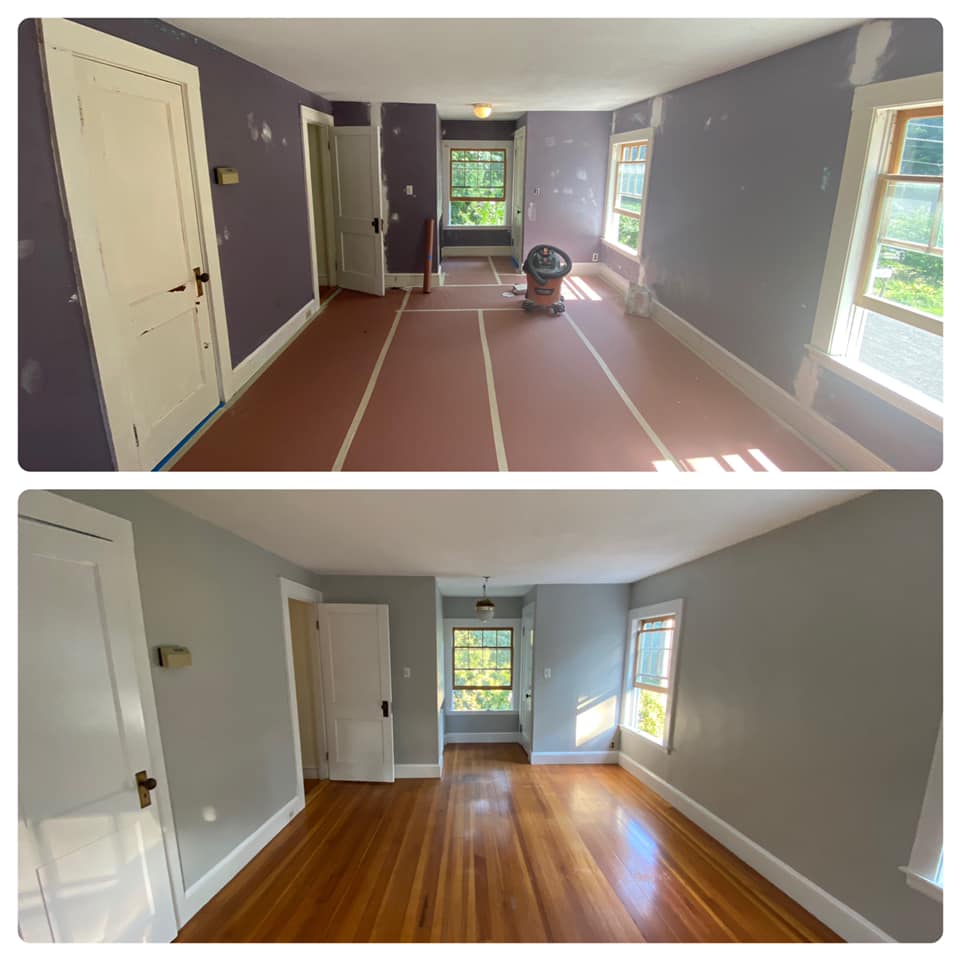 WEPRO painters preparing fascia boards in Dingle